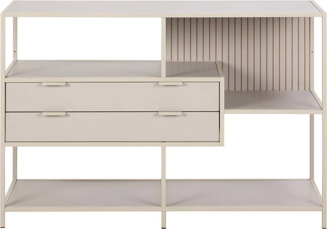 Šedá knihovna 114x78x35 cm Seaford – Actona