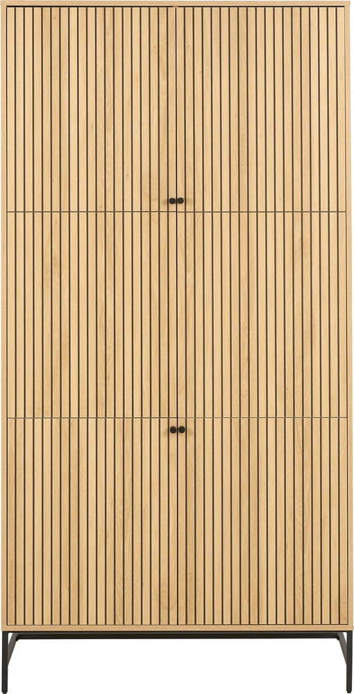 Šatní skříň v dekoru dubu v přírodní barvě 99x200x60 cm Albany – Actona