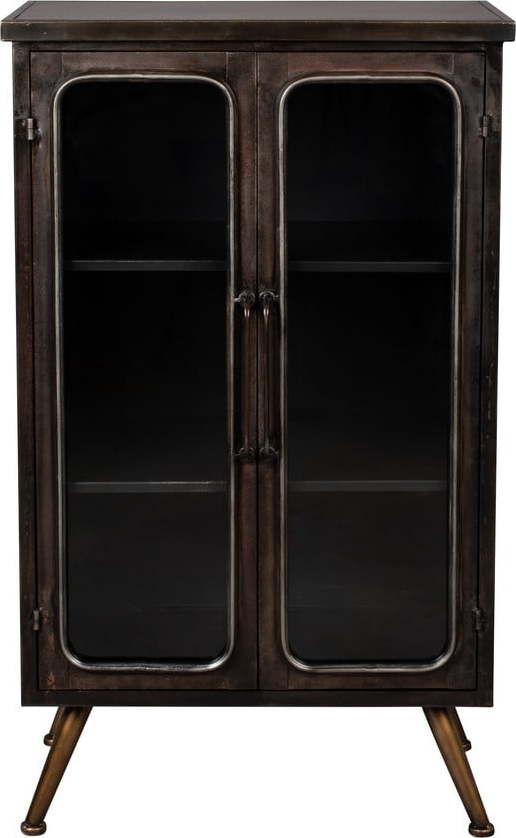 Černá kovová vitrína 60x100x35 cm Denza – Dutchbone
