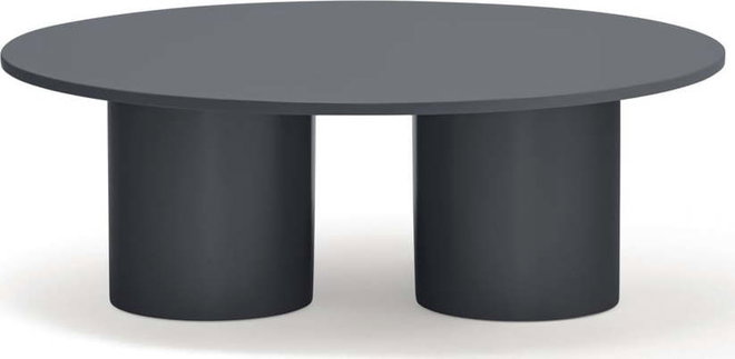 Antracitový konferenční stolek 110x111 cm Totem – Teulat