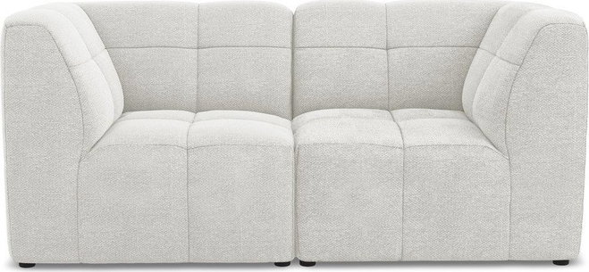 Bílá pohovka z textilie bouclé 180 cm Aloha – Makamii
