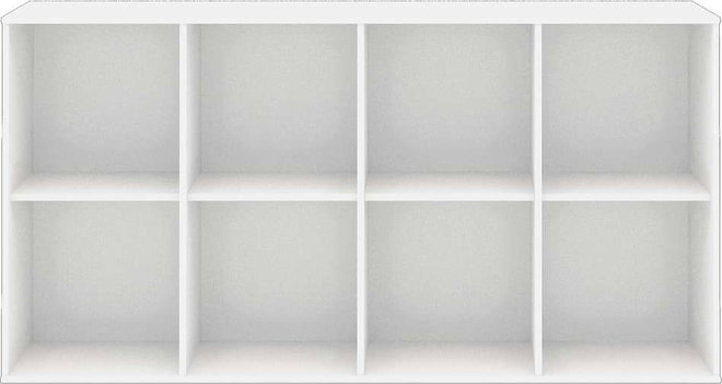 Bílý modulární policový systém 136x69 cm Mistral Kubus - Hammel Furniture