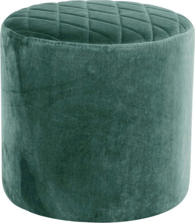 Zelený sametový puf Bonami Essentials Ejby