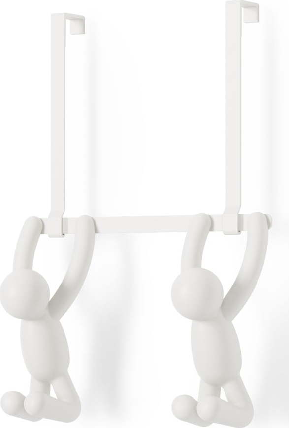 Bílý plastový věšák na dveře 22 cm Buddy – Umbra