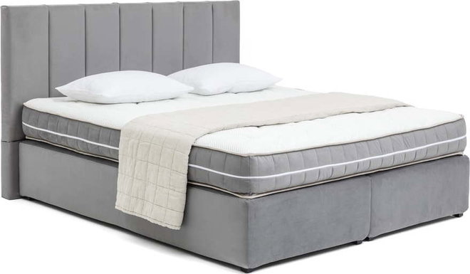 Šedá boxspring postel 160x200 cm Olia Bold Line – Bonami Selection