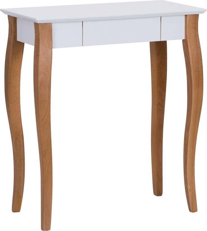 Bílý psací stůl Ragaba Lillo, délka 65 cm