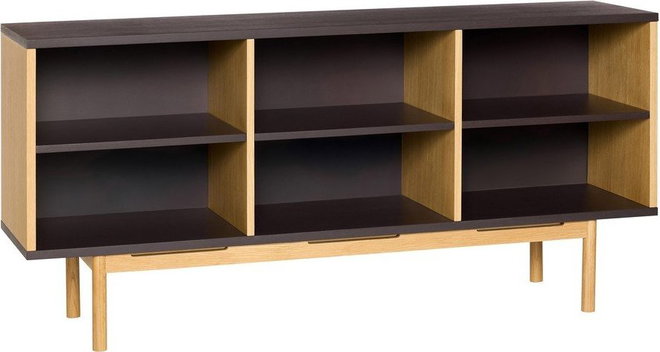 Hnědá komoda v dekoru dubu 140x65x35 cm Dual – Hübsch