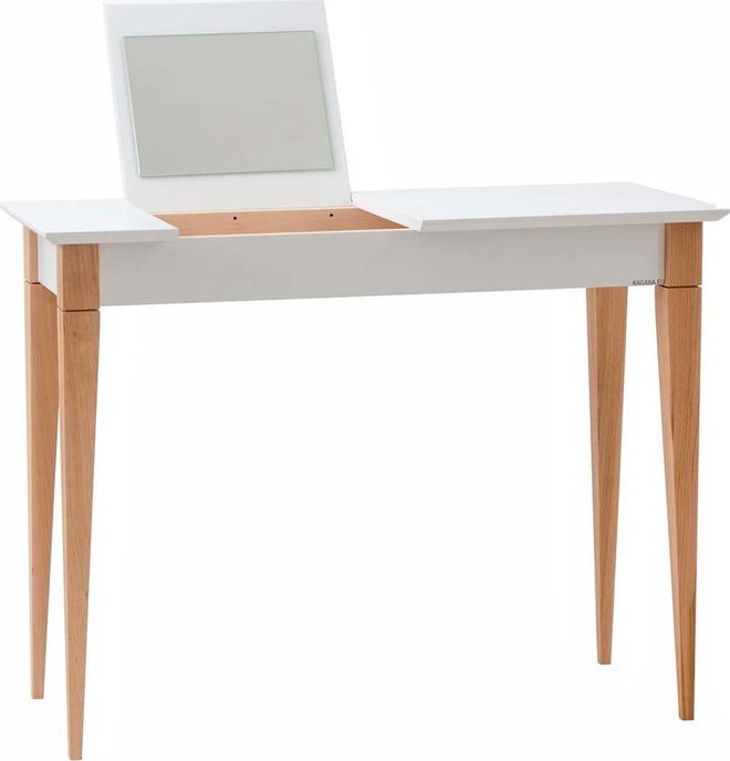 Bílý toaletní stolek Ragaba Mimo, šířka 105 cm