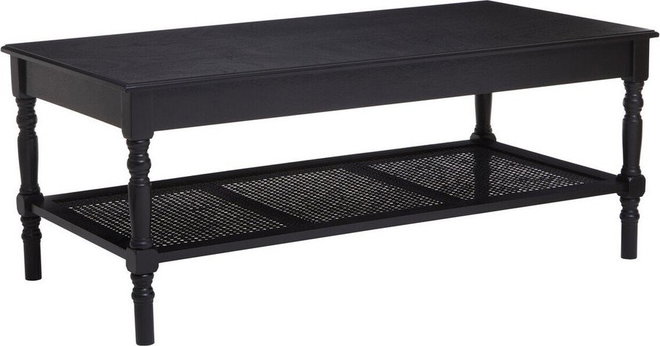 Černý konferenční stolek 60x120 cm Heritage – Premier Housewares