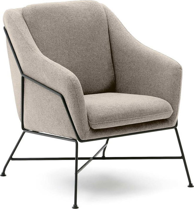 Béžové křeslo Brida – Kave Home