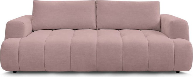 Růžová rozkládací/s úložným prostorem pohovka 251 cm Fuji – Bobochic Paris
