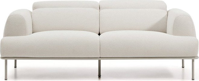 Béžová žinylková polohovací pohovka 214 cm Aurum – Kave Home