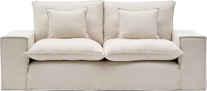Béžová lněná pohovka 240 cm Anarela – Kave Home