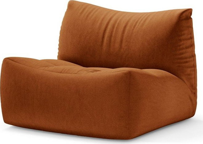 Oranžové sametové křeslo Tove – Micadoni