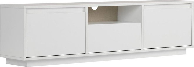 Bílý TV stolek 160x42x30 cm Sentinel – Kalune Design