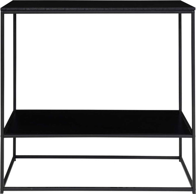 Černý konzolový stolek s černou deskou 80x36 cm Vita – House Nordic