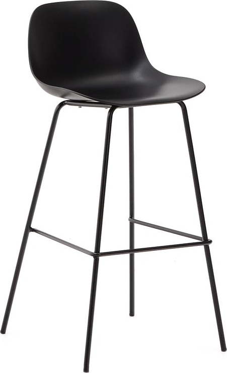 Černá barová židle (výška sedáku 74 cm) Altea – Kave Home