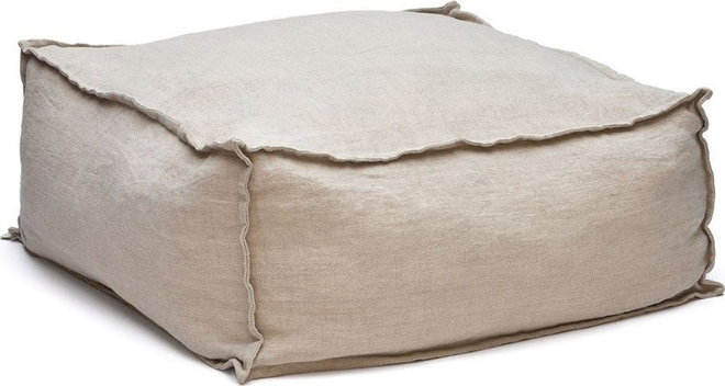 Béžový lněný sedací vak Forallac – Kave Home