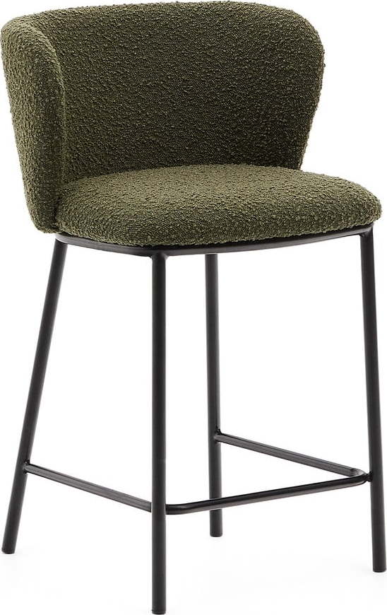 Zelená barová židle (výška sedáku 65 cm) Ciselia – Kave Home