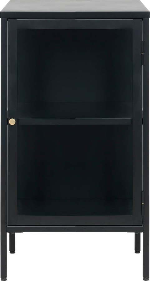 Černá kovová vitrína 45x85 cm Carmel – Unique Furniture