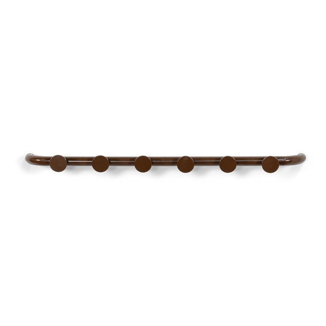 Tmavě hnědý kovový nástěnný věšák 75 cm Retro – Spinder Design
