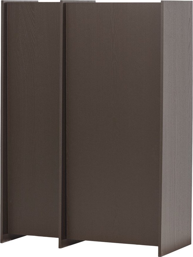 Tmavě hnědá skříňka v dekoru jasanu 102x140x44 cm Brock – WOOOD