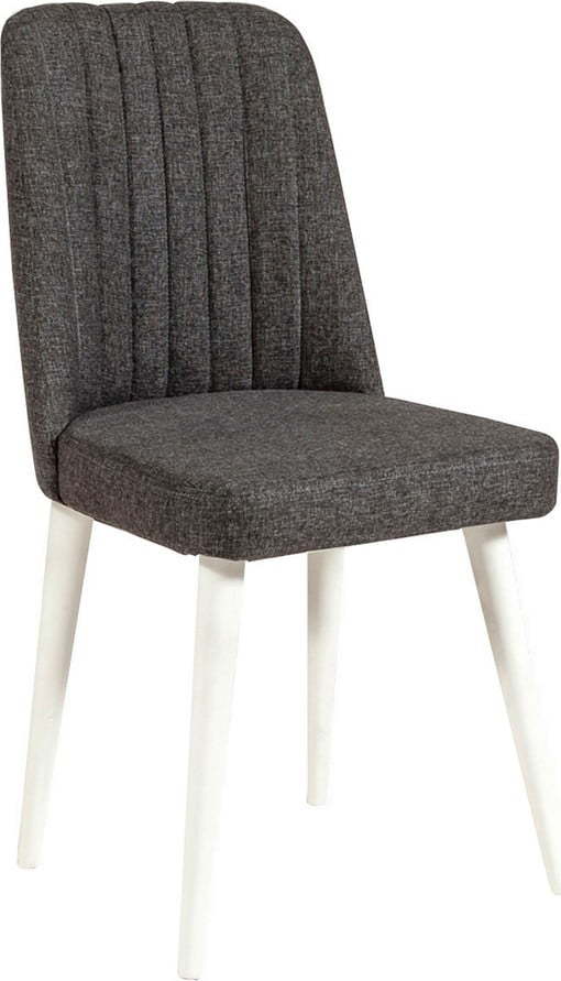 Antracitová sametová jídelní židle Stormi Sandalye – Kalune Design