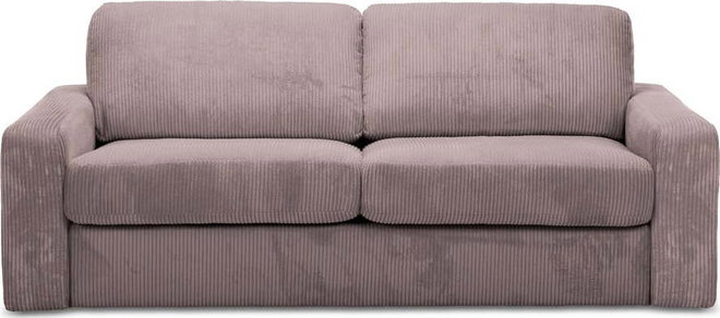 Starorůžová manšestrová rozkládací pohovka 195 cm Nona – Makamii