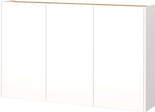Bílá závěsná skříňka v dekoru dubu 138x87x25 cm Libbiano – Germania
