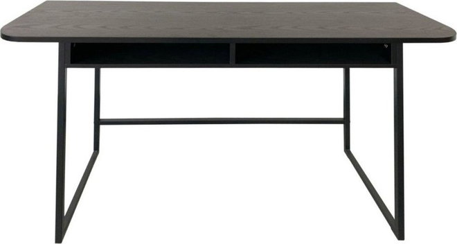 Černý konzolový stolek v dekoru jasanu 40x140 cm Darlington – Actona