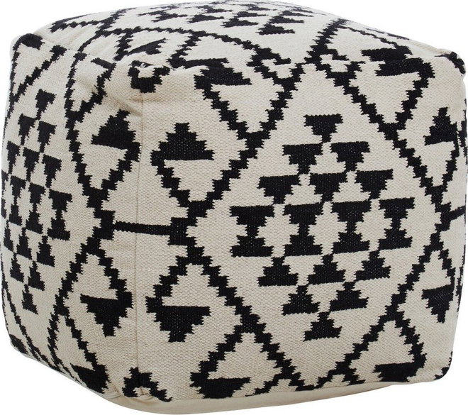 Černobílý taburet Cefena – Premier Housewares