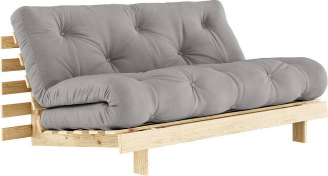 Šedá rozkládací pohovka 160 cm Roots - Karup Design
