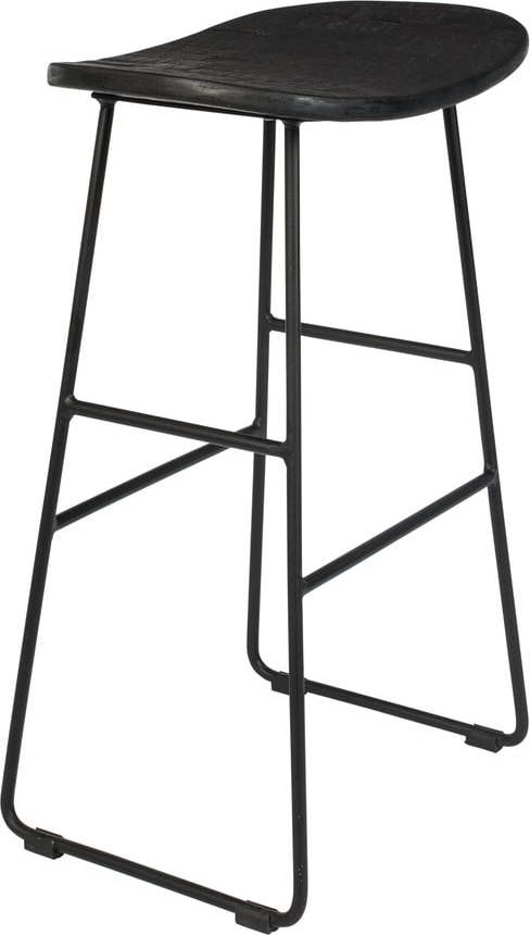 Černá barová stolička 2 ks (výška sedáku 62 cm) Tangle – White Label