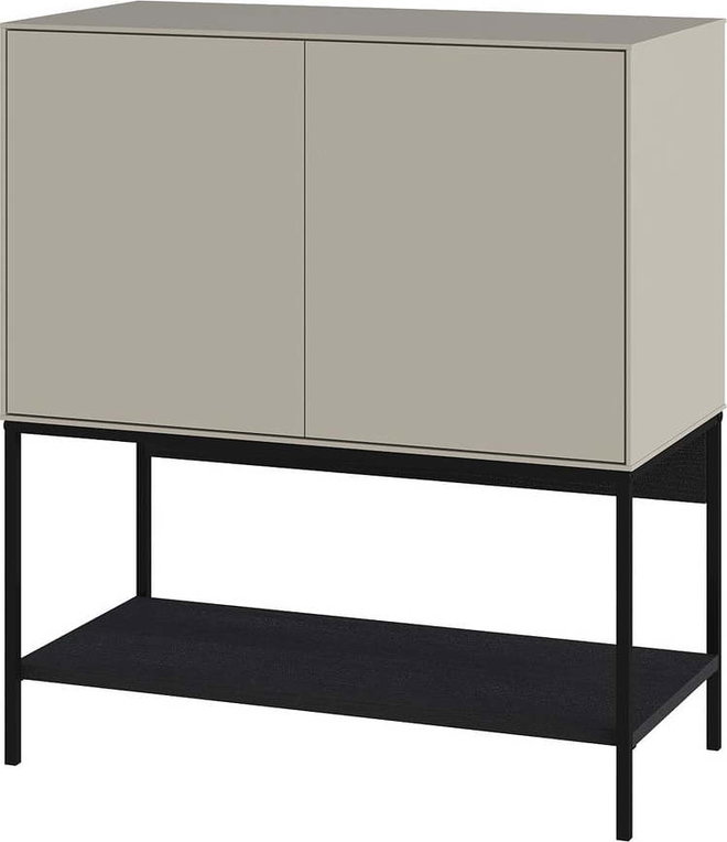 Černo-krémová skříňka 80x90x40 cm Amira – Marckeric