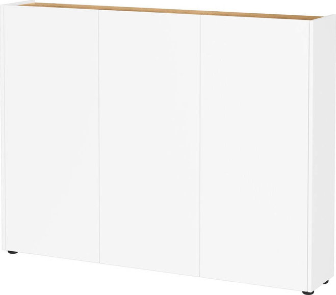 Bílá skříňka v dekoru dubu 138x105x25 cm Libbiano – Germania