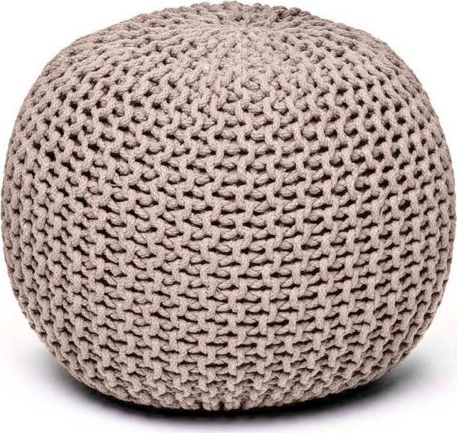 Šedohnědý sedací puf Bonami Essentials Jagger