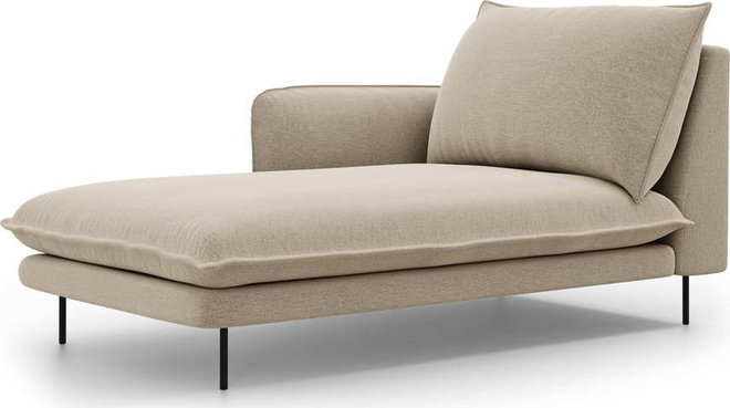 Béžová lenoška Cosmopolitan Design Vienna, levý roh