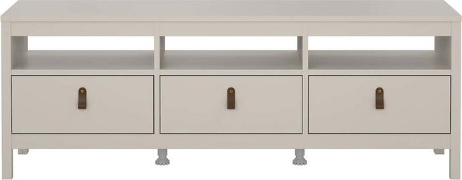 Šedobéžový TV stolek 151x54x38 cm Madrid – Tvilum