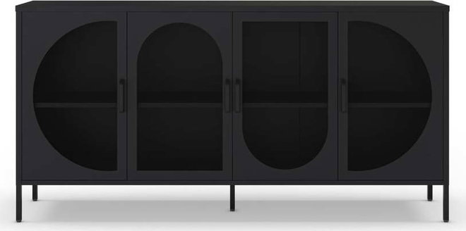 Černá komoda 160x90 cm Tayra – Marckeric