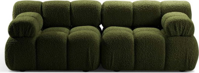 Zelená modulární pohovka z textilie bouclé 188 cm Bellis – Micadoni Home