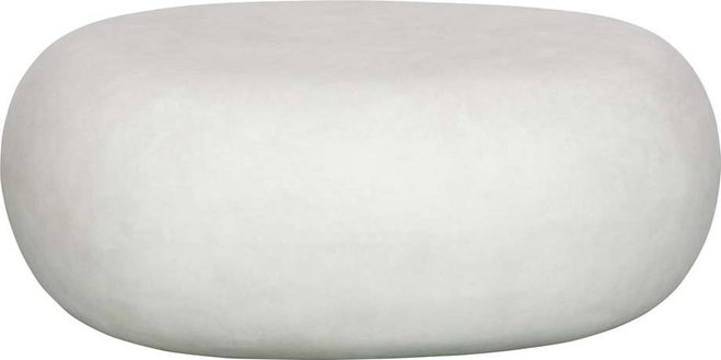 Bílý konferenční stolek 49x65 cm Pebble – vtwonen
