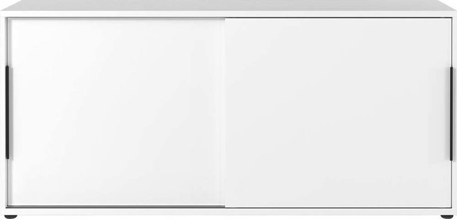 Bílá skříňka s posuvnými dveřmi 160x74 cm Mailand – Germania