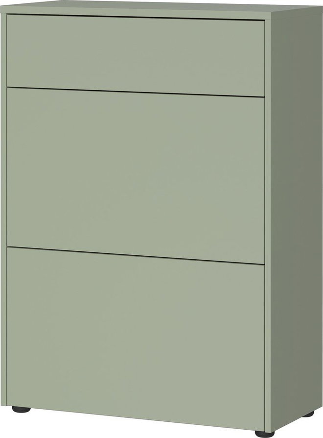 Šedozelená matná skříňka 70x99x34 cm Binetto – Germania