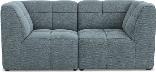 Modrá pohovka z textilie bouclé 180 cm Aloha – Makamii