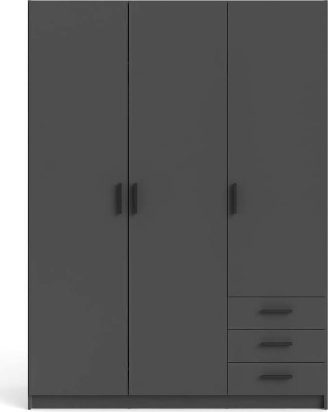 Tmavě šedá šatní skříň 147x200 cm Sprint – Tvilum