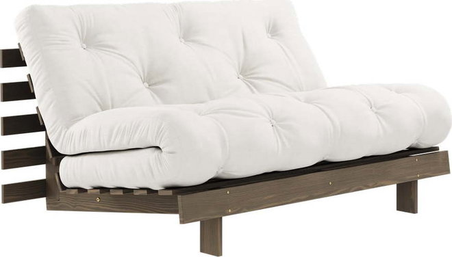 Bílá rozkládací pohovka 140 cm Roots – Karup Design