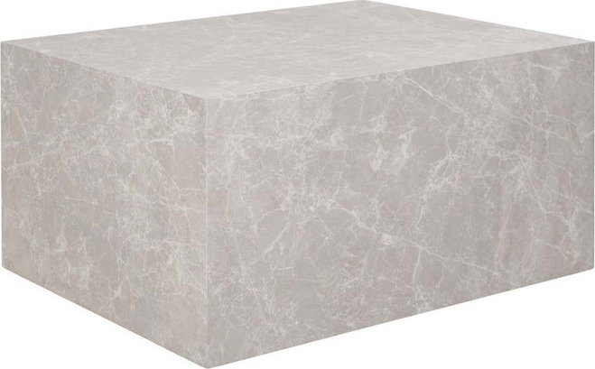 Béžový konferenční stolek v dekoru mramoru 60x80 cm Prague – House Nordic
