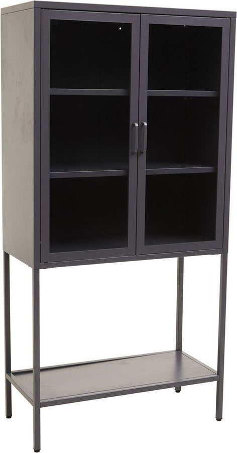 Šedá ocelová vitrína 75x150x35 cm Acier – Premier Housewares