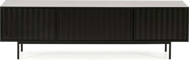 Černý TV stolek 180x52 cm Sierra – Teulat