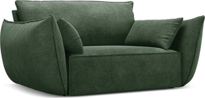 Tmavě zelené křeslo Vanda – Mazzini Sofas